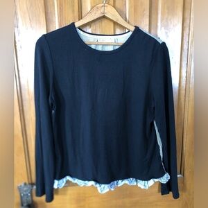 KATE SPADE Broome Street Black Long Sleeve Women's Top